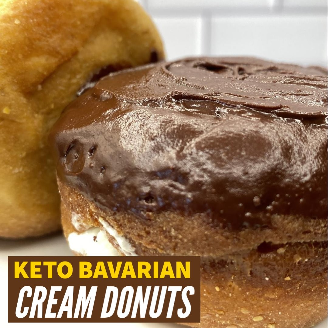 Keto Bavarian Cream Donuts