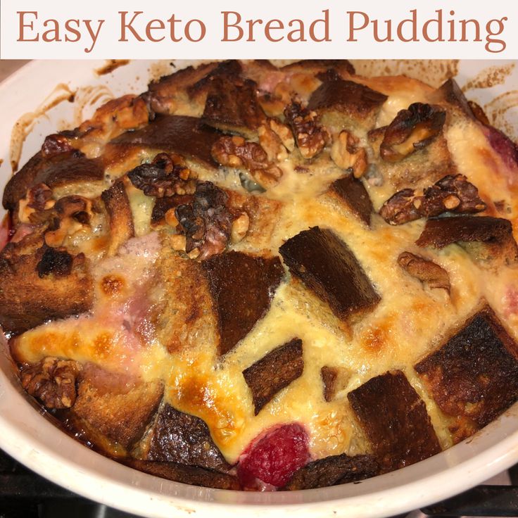 Easy Keto Bread Pudding