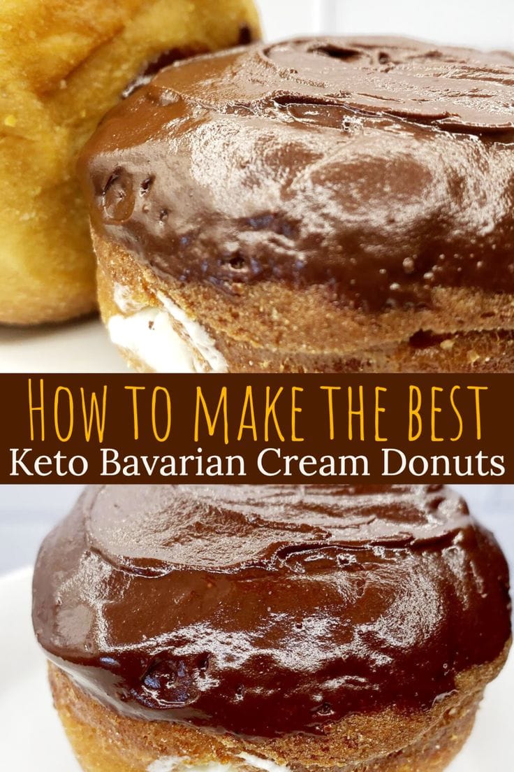 Keto Bavarian Cream Donuts