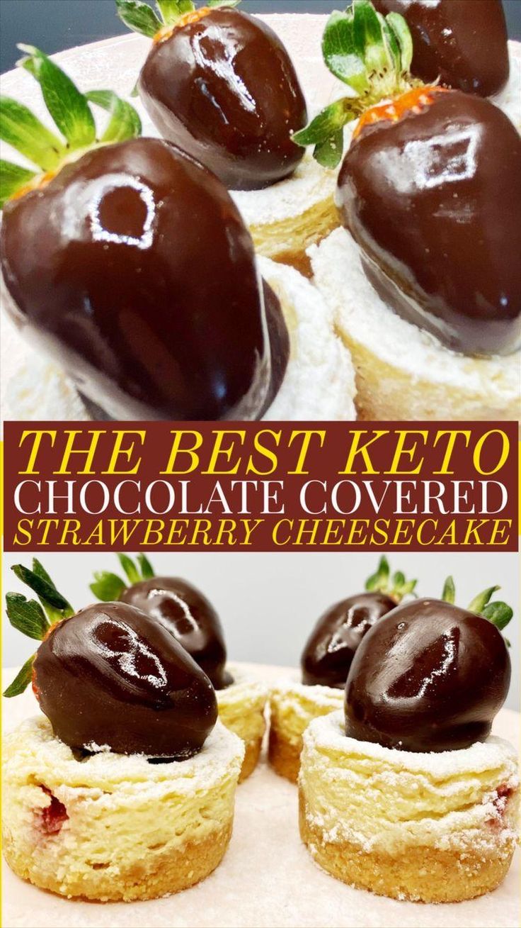 Keto Chocolate Covered Strawberry Cheesecake