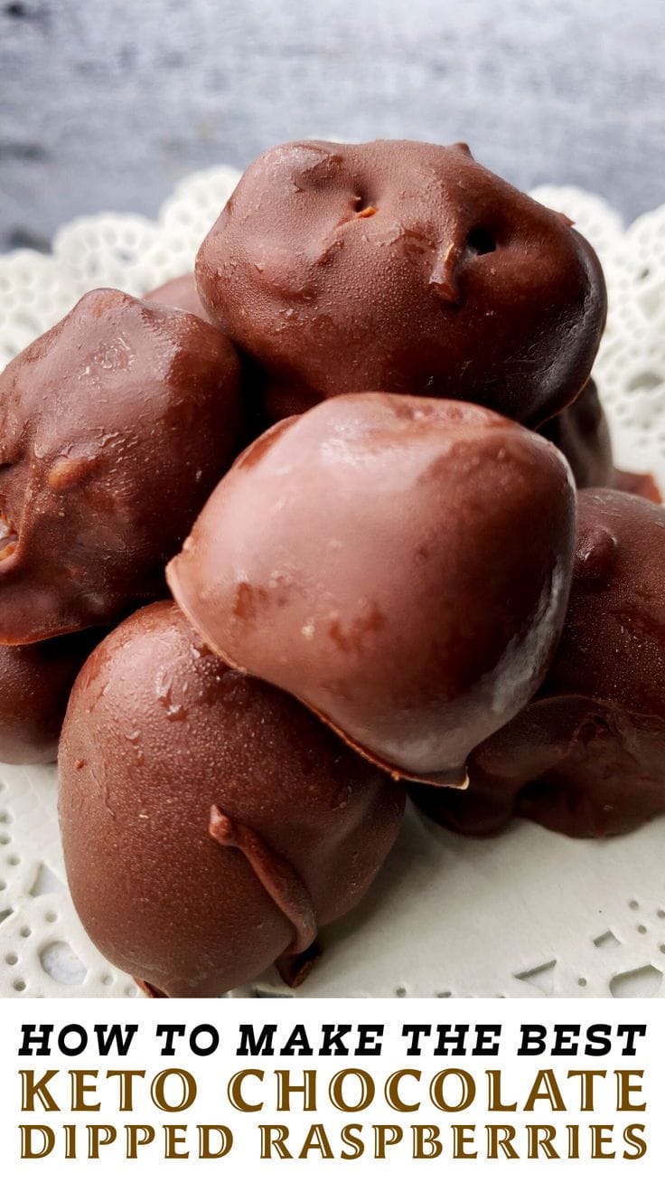 Keto Chocolate Dipped Raspberries