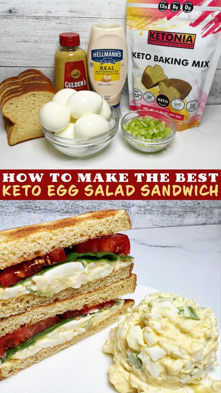 Keto Egg Salad Sandwich