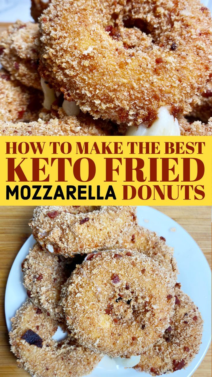 Keto Fried Mozzarella Donuts
