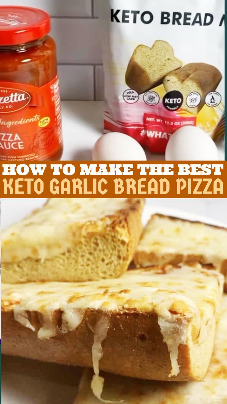 Keto Garlic Bread Pizza