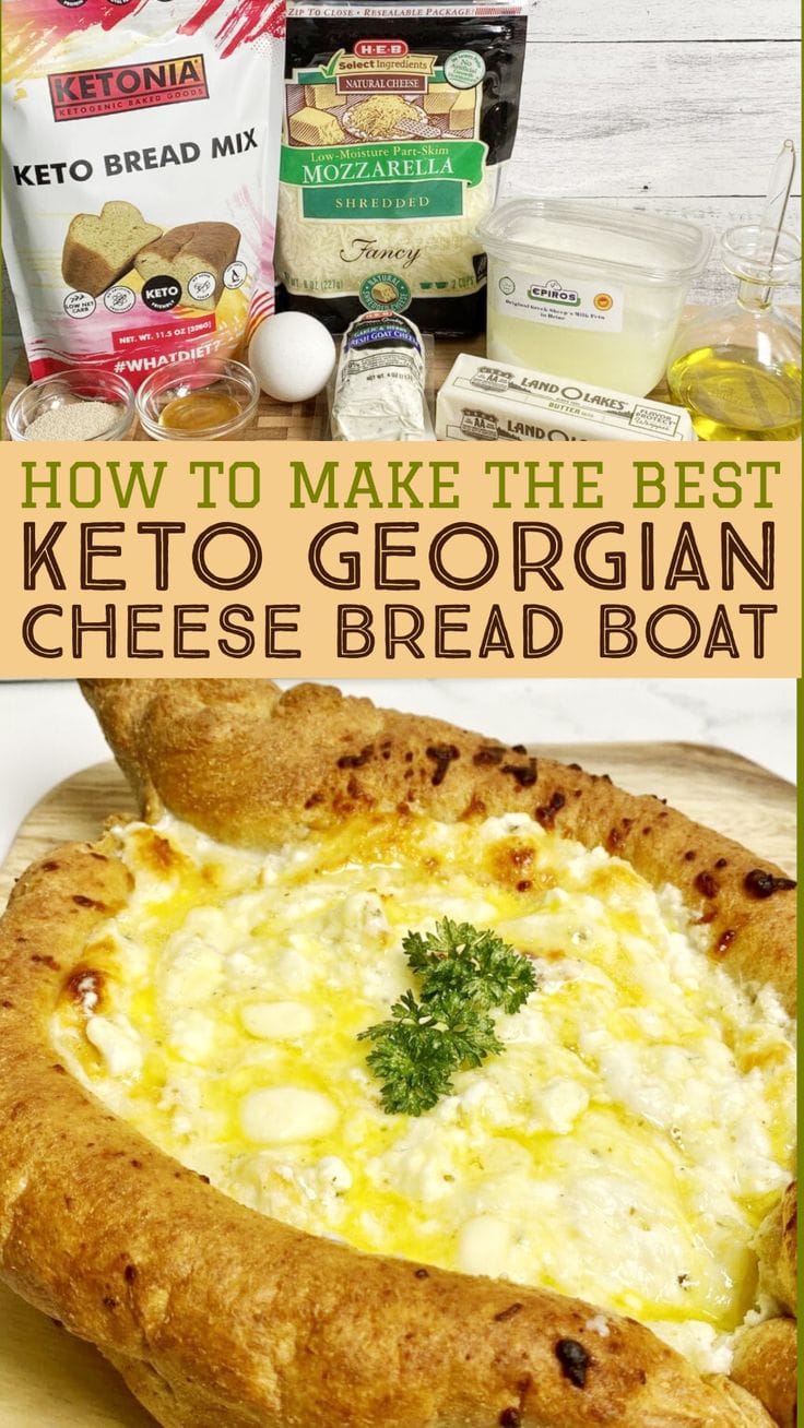 Keto Georgian Cheese Bread Boat