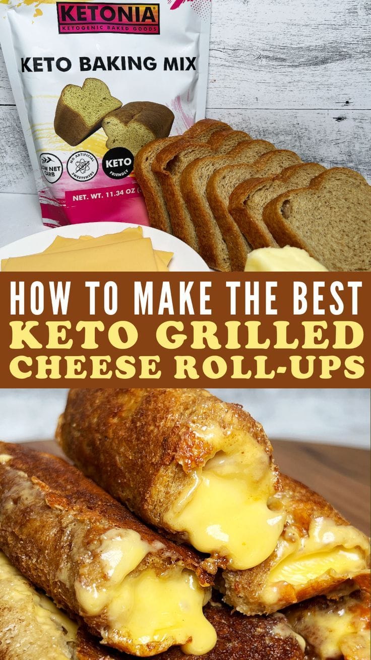 Keto Grilled Cheese Roll-Ups