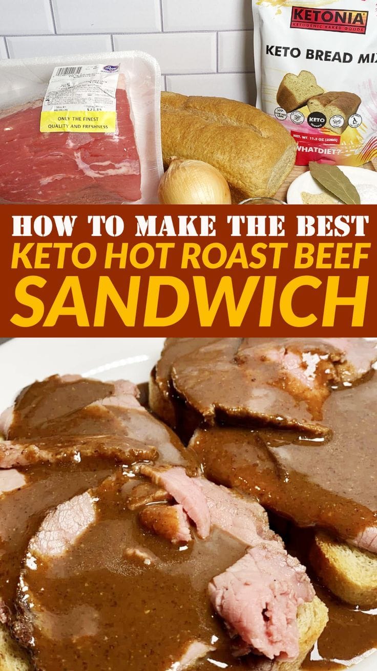 Keto Hot Roast Beef Sandwich