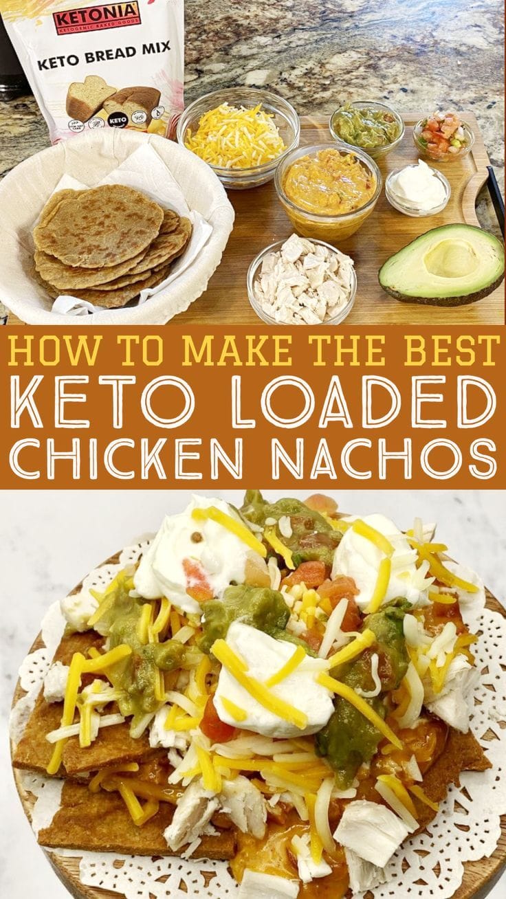 Keto Loaded Chicken Nachos