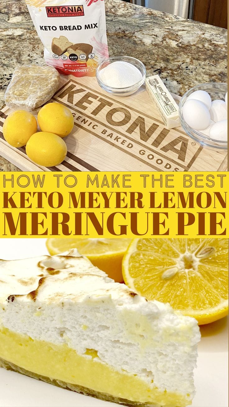 Keto Meyer Lemon Meringue Pie