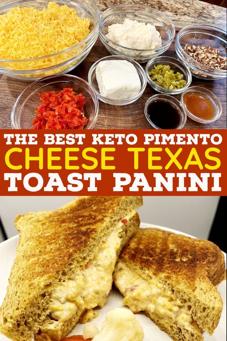 Keto Pimento Cheese Texas Toast Panini
