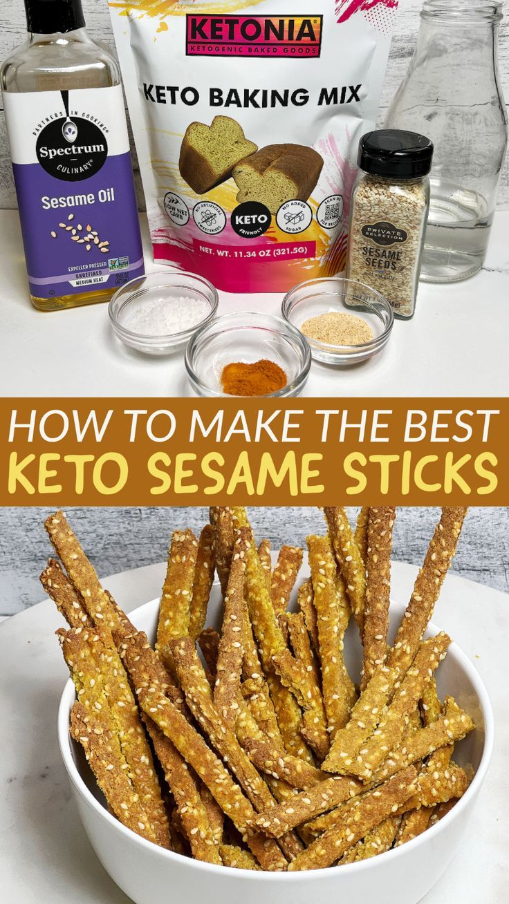 Keto Sesame Sticks