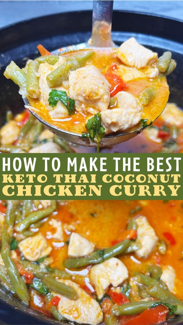 Keto Thai Coconut Chicken Curry